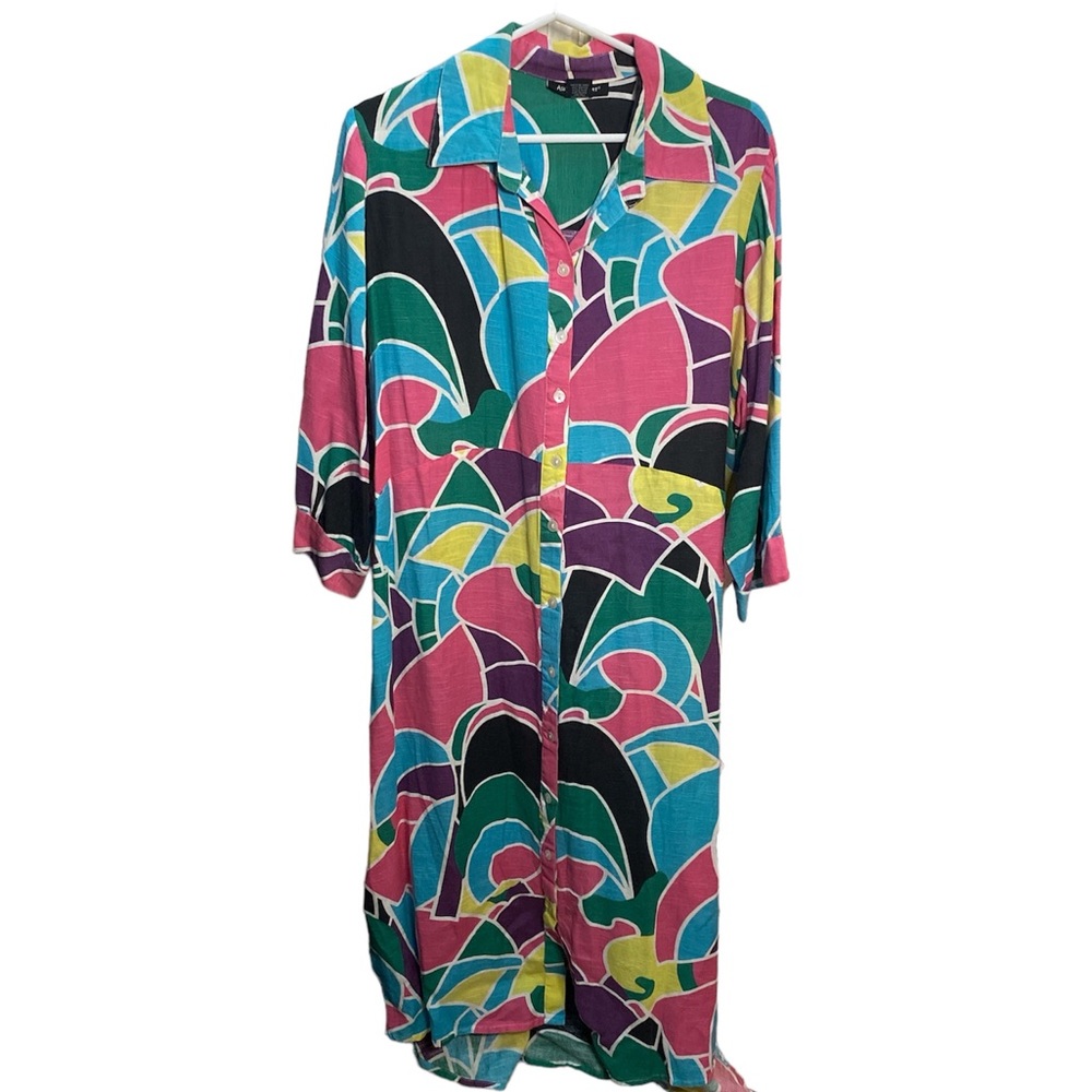 Ashley Stewart Multicolor Cotton Apparel